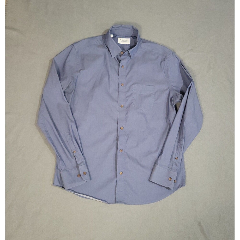 Twillory Button Shirt Men's Medium Large Untuckable Long Sleeve Casual Men